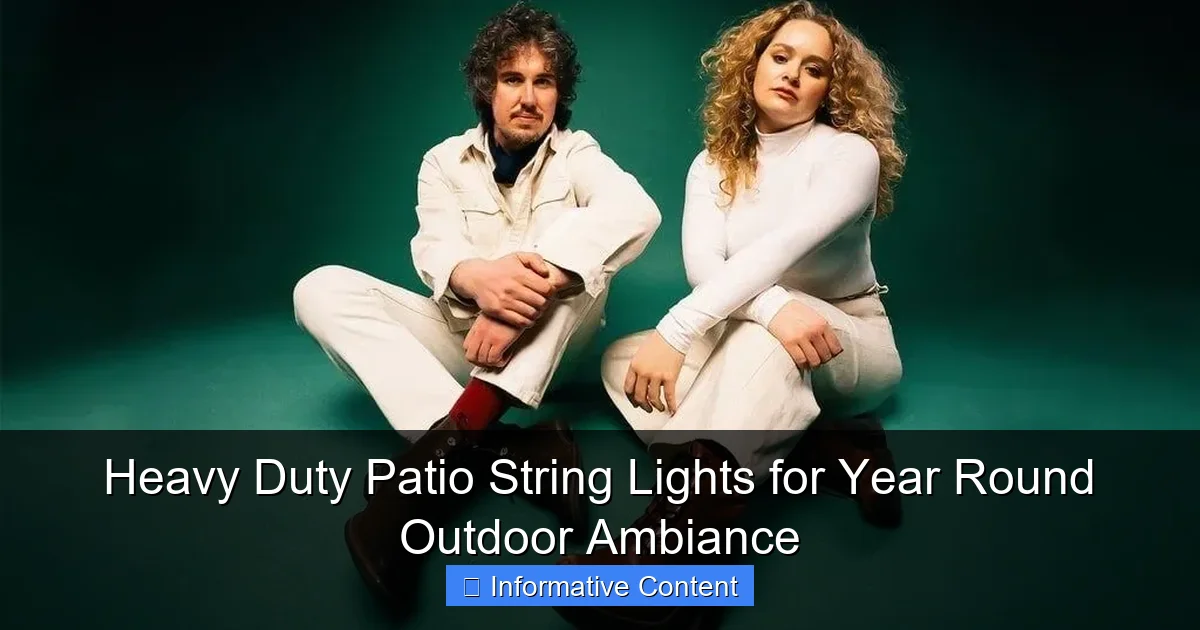 Heavy Duty Patio String Lights for Year Round Outdoor Ambiance