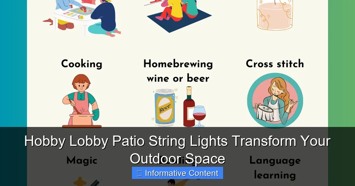 Hobby Lobby Patio String Lights Transform Your Outdoor Space
