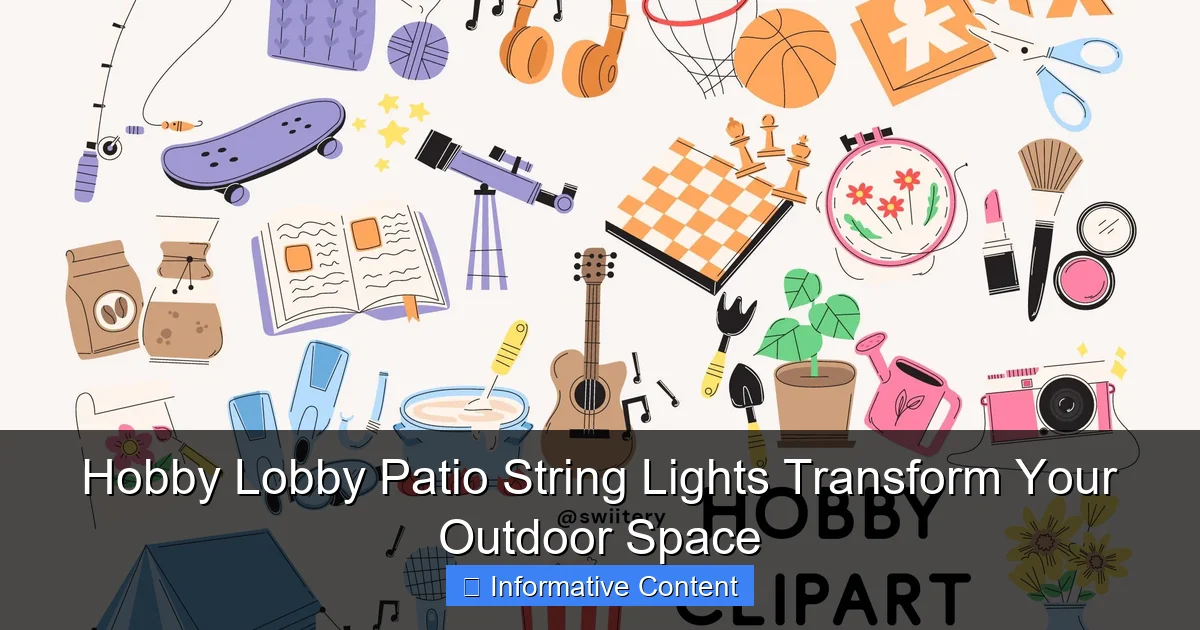 Hobby Lobby Patio String Lights Transform Your Outdoor Space