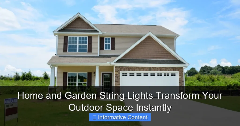 Home and Garden String Lights Transform Your Outdoor Space Instantly
