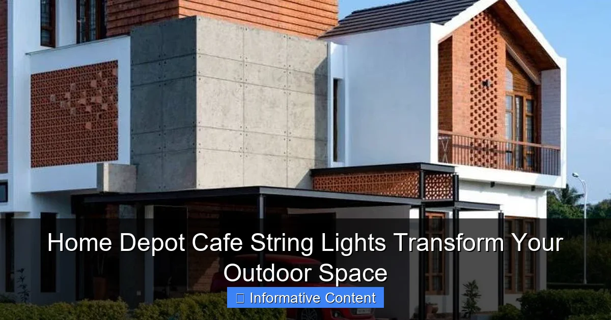 Home Depot Cafe String Lights Transform Your Outdoor Space