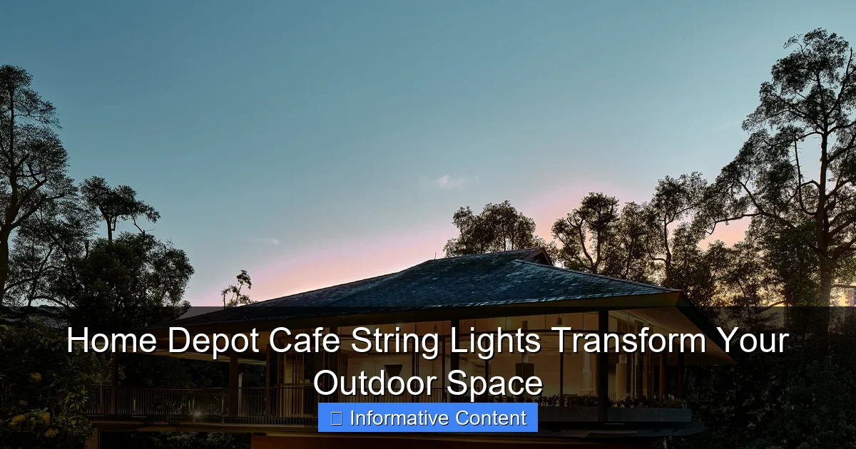 Home Depot Cafe String Lights Transform Your Outdoor Space