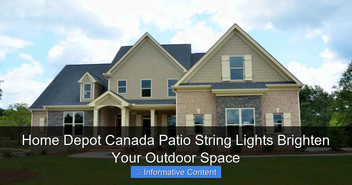 Home Depot Canada Patio String Lights Brighten Your Outdoor Space