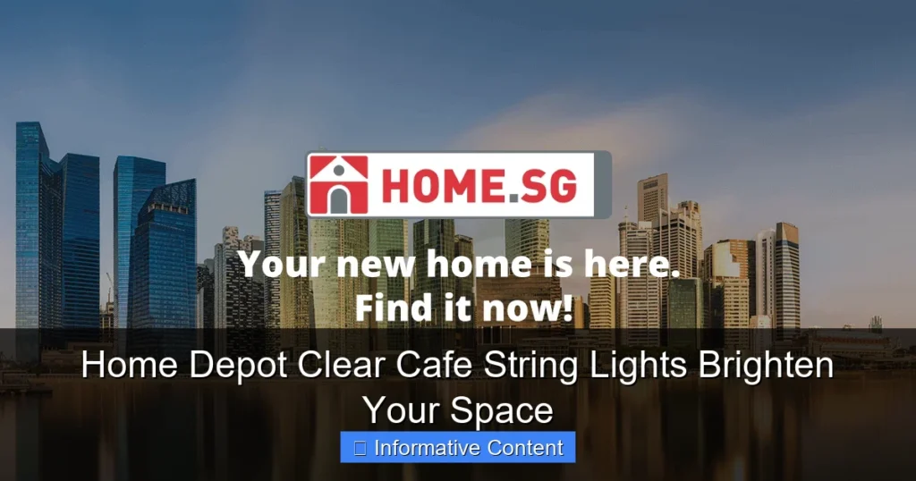 Home Depot Clear Cafe String Lights Brighten Your Space