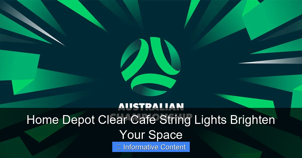 Home Depot Clear Cafe String Lights Brighten Your Space
