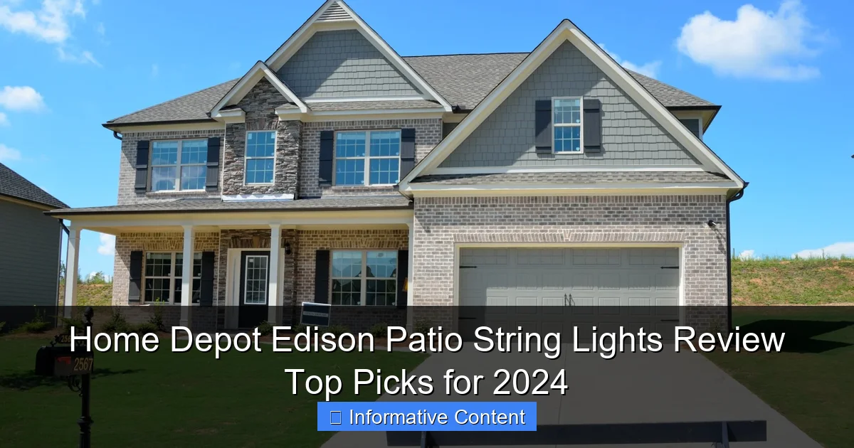Home Depot Edison Patio String Lights Review Top Picks for 2024