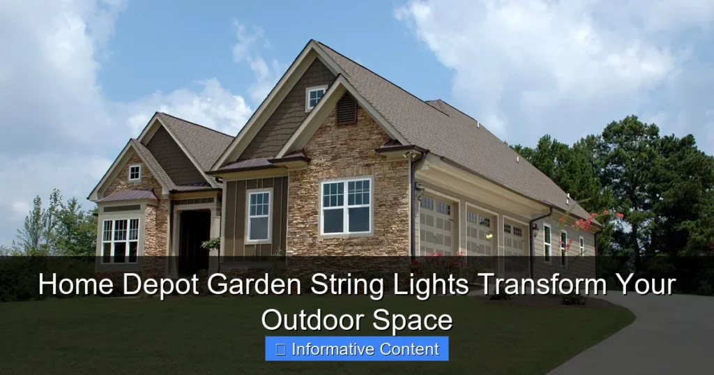 Home Depot Garden String Lights Transform Your Outdoor Space