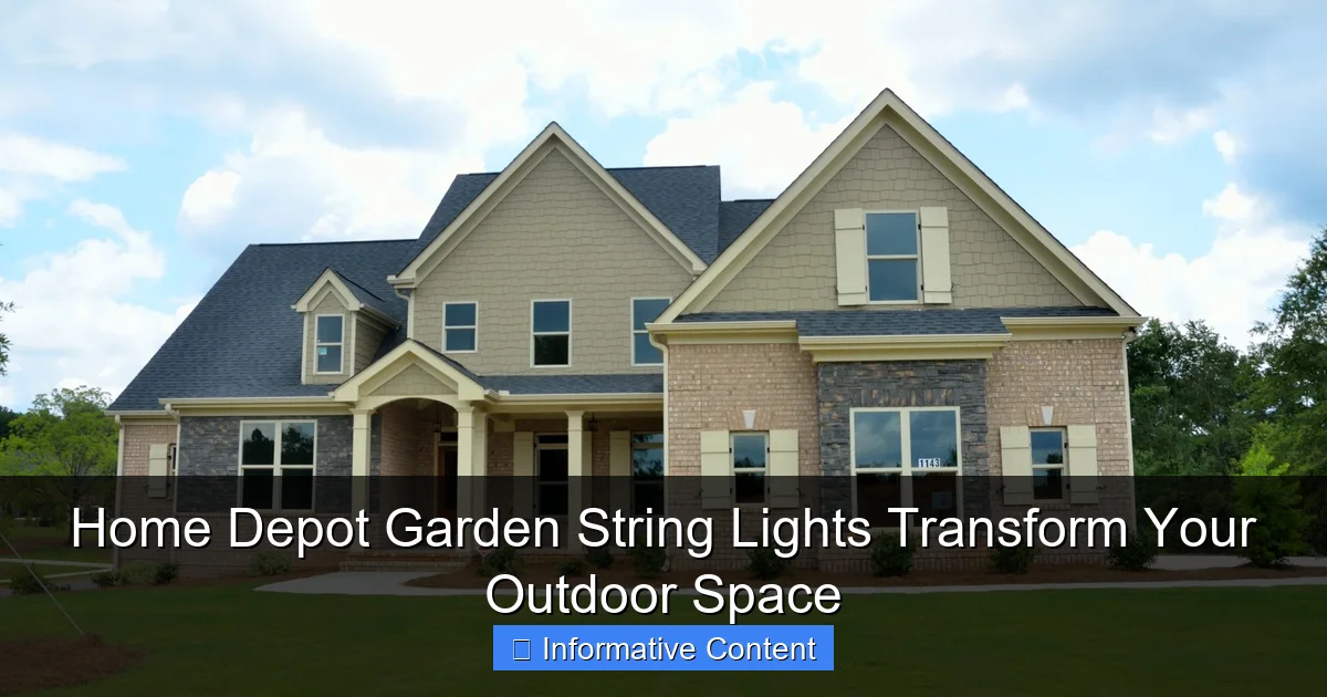 Home Depot Garden String Lights Transform Your Outdoor Space