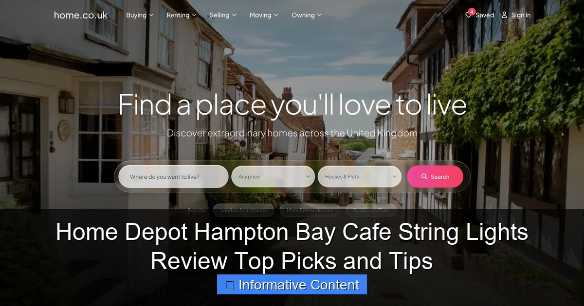 Home Depot Hampton Bay Cafe String Lights Review Top Picks and Tips