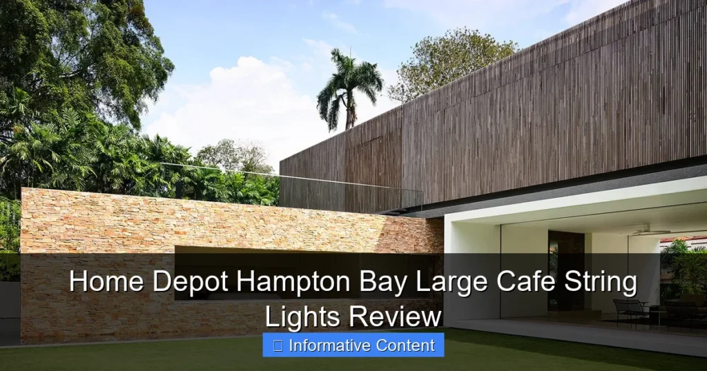 Home Depot Hampton Bay Large Cafe String Lights Review