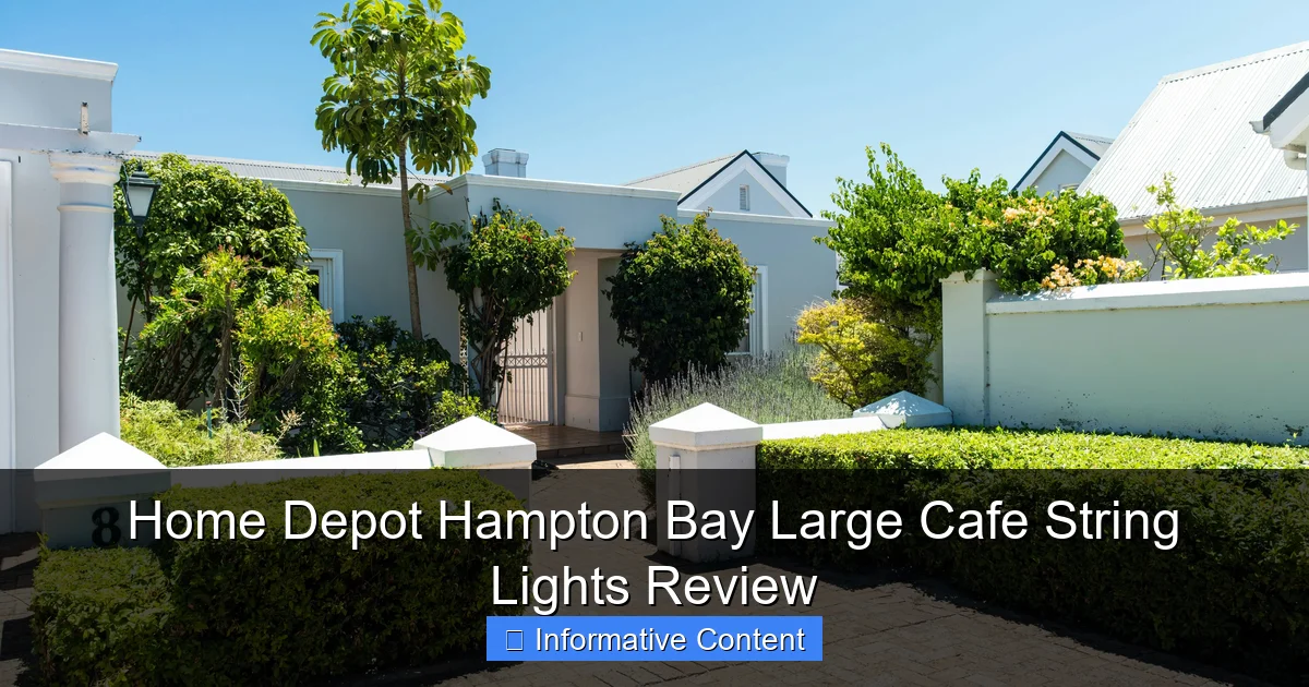 Home Depot Hampton Bay Large Cafe String Lights Review