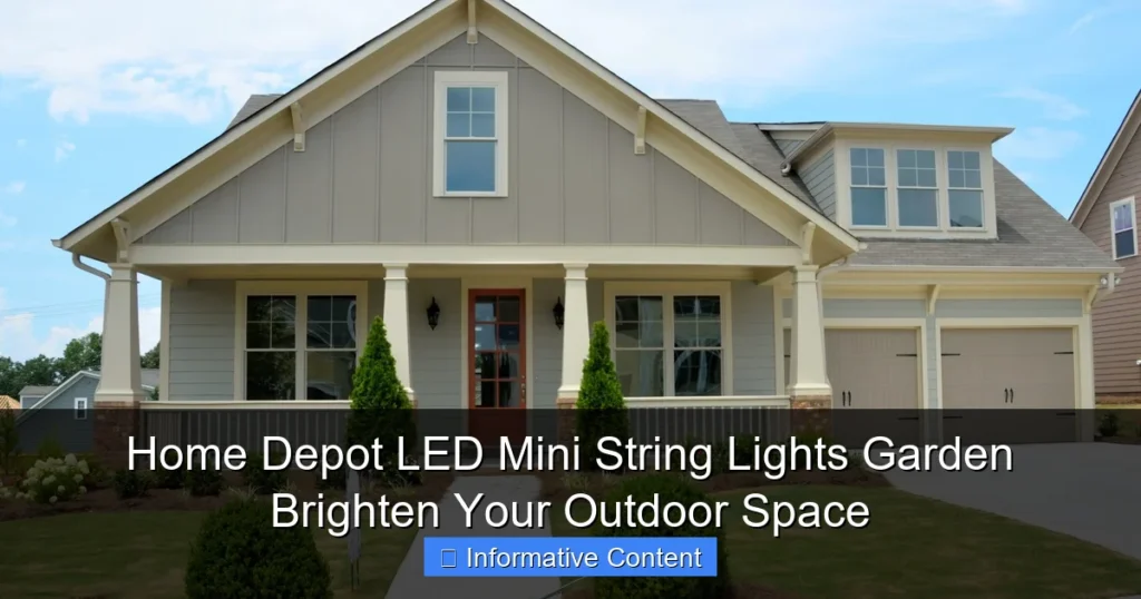 Home Depot LED Mini String Lights Garden Brighten Your Outdoor Space
