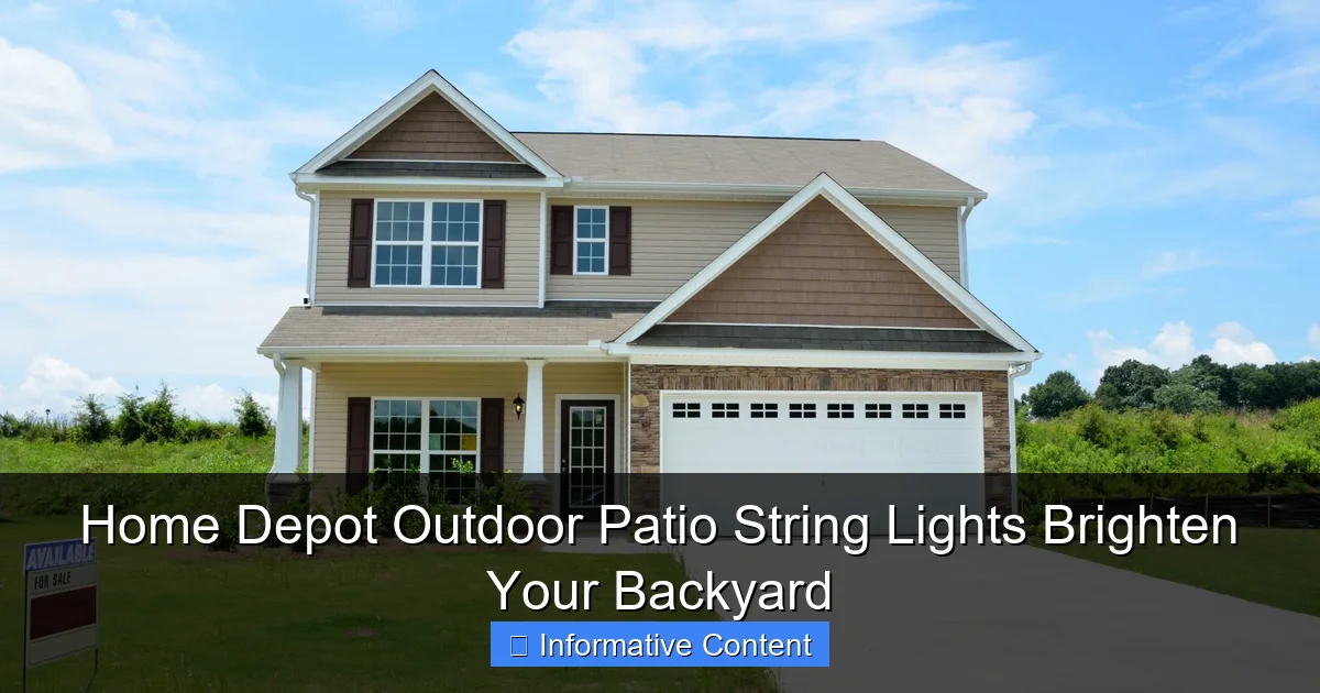 Home Depot Outdoor Patio String Lights Brighten Your Backyard