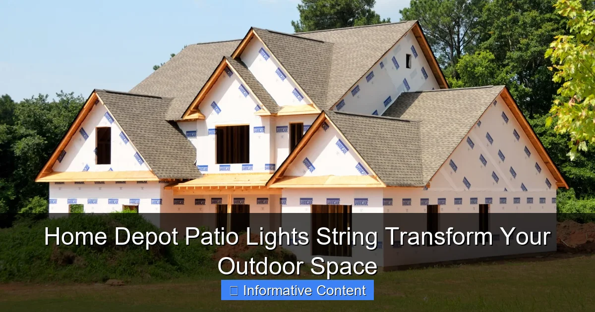 Home Depot Patio Lights String Transform Your Outdoor Space