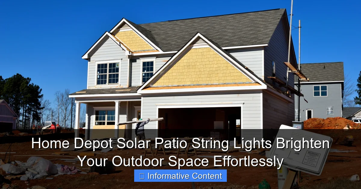 Home Depot Solar Patio String Lights Brighten Your Outdoor Space Effortlessly