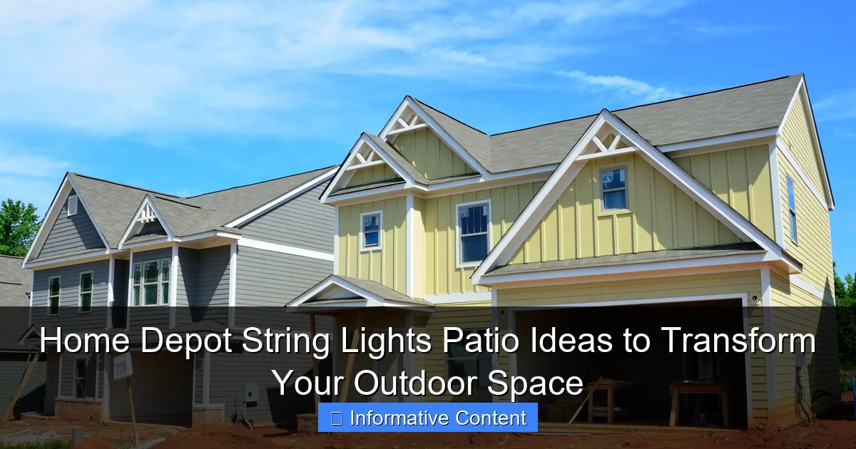 Home Depot String Lights Patio Ideas to Transform Your Outdoor Space