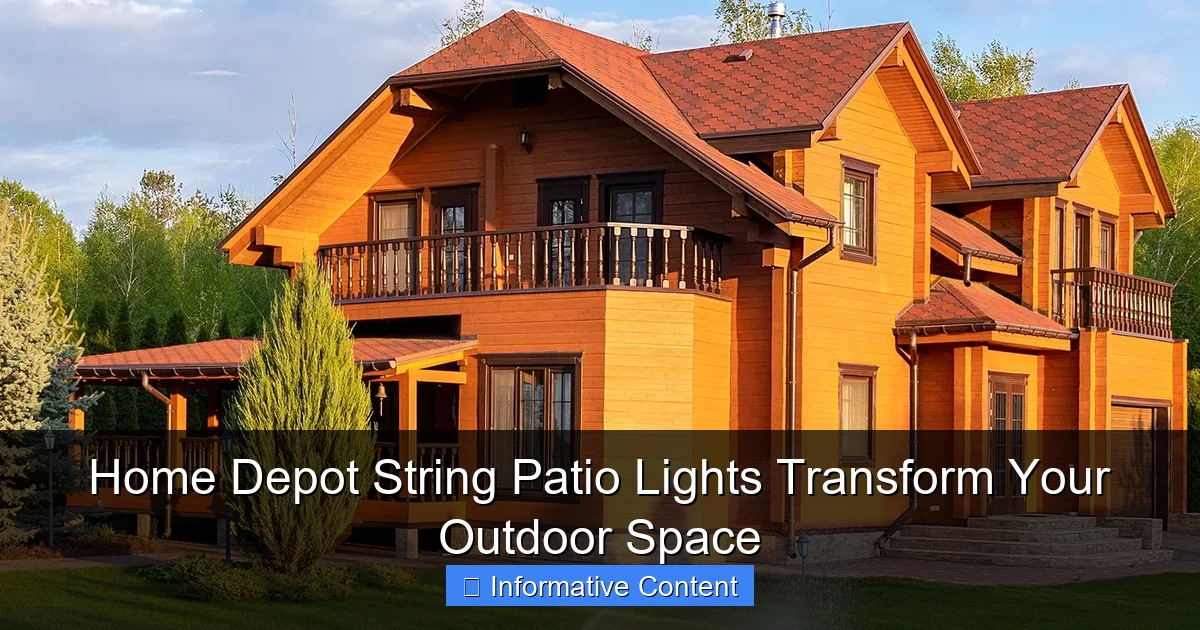 Home Depot String Patio Lights Transform Your Outdoor Space