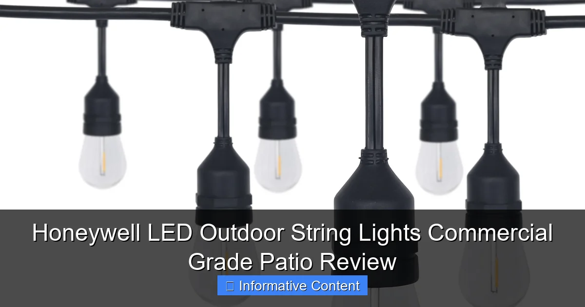 Honeywell LED Outdoor String Lights Commercial Grade Patio Review