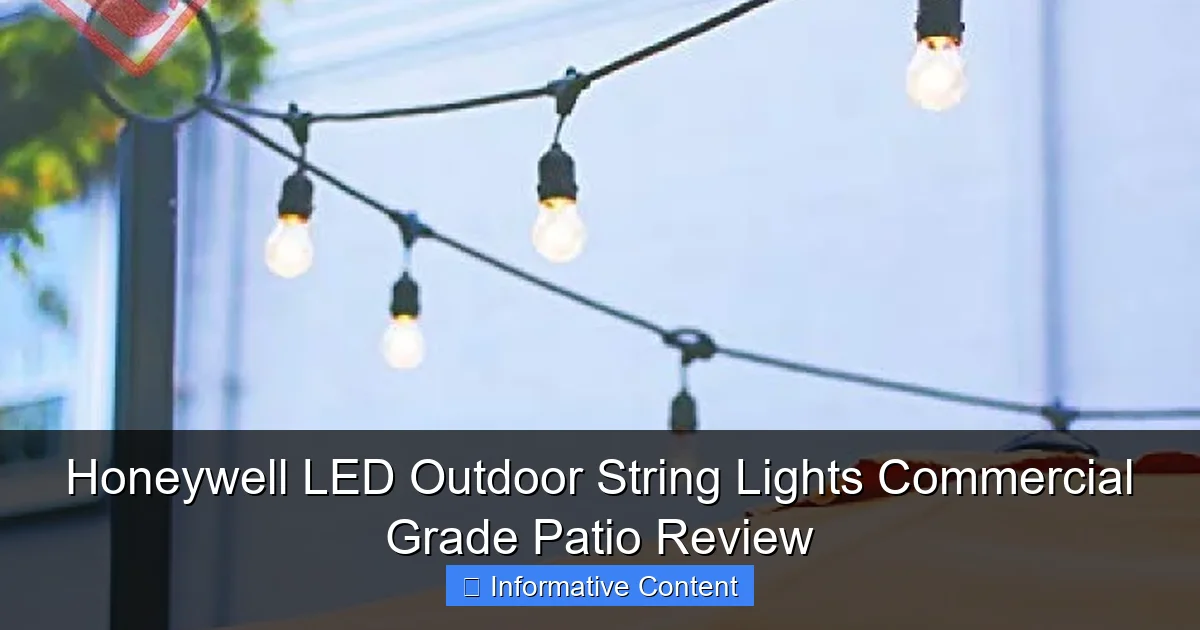 Honeywell LED Outdoor String Lights Commercial Grade Patio Review