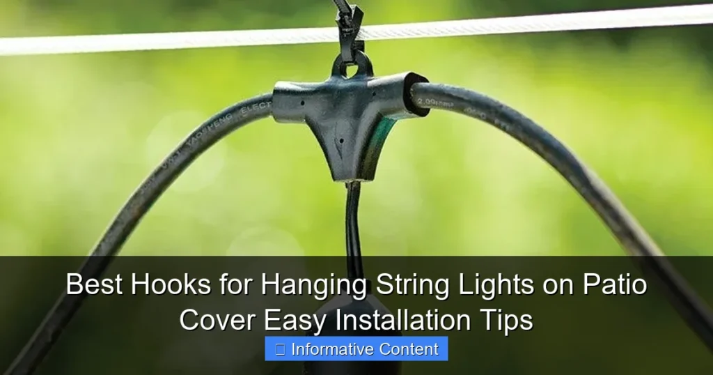 Best Hooks for Hanging String Lights on Patio Cover Easy Installation Tips