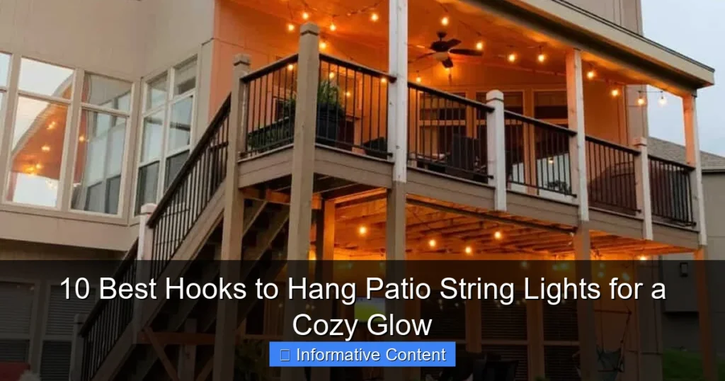 10 Best Hooks to Hang Patio String Lights for a Cozy Glow