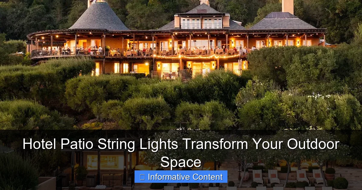 Hotel Patio String Lights Transform Your Outdoor Space