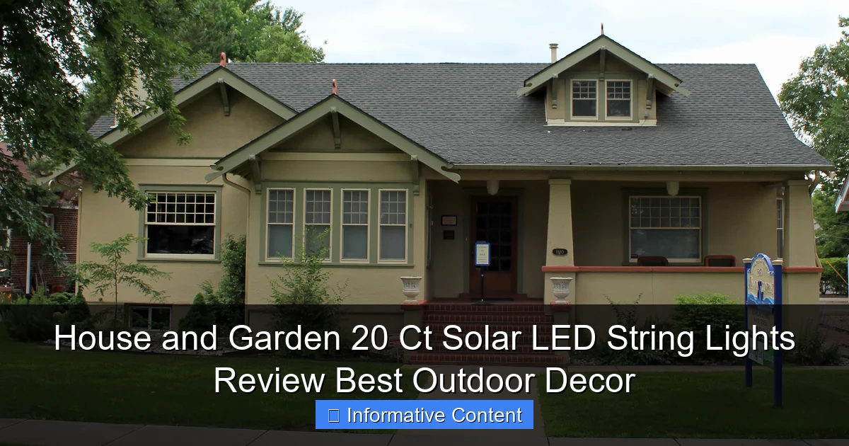 House and Garden 20 Ct Solar LED String Lights Review Best Outdoor Decor