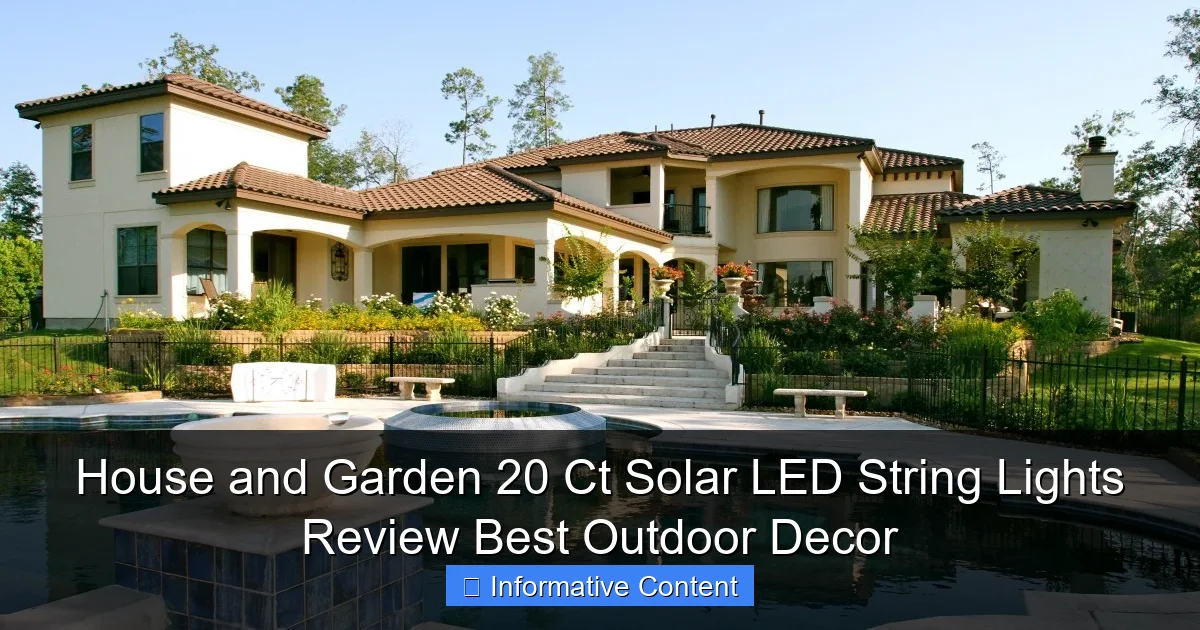 House and Garden 20 Ct Solar LED String Lights Review Best Outdoor Decor