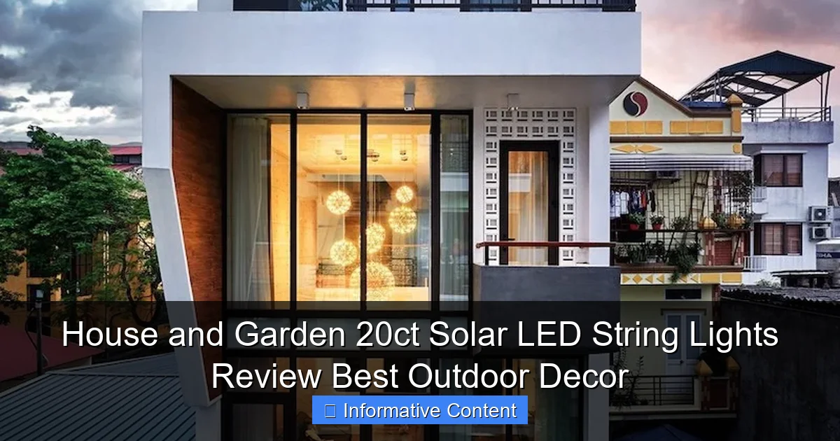 House and Garden 20ct Solar LED String Lights Review Best Outdoor Decor