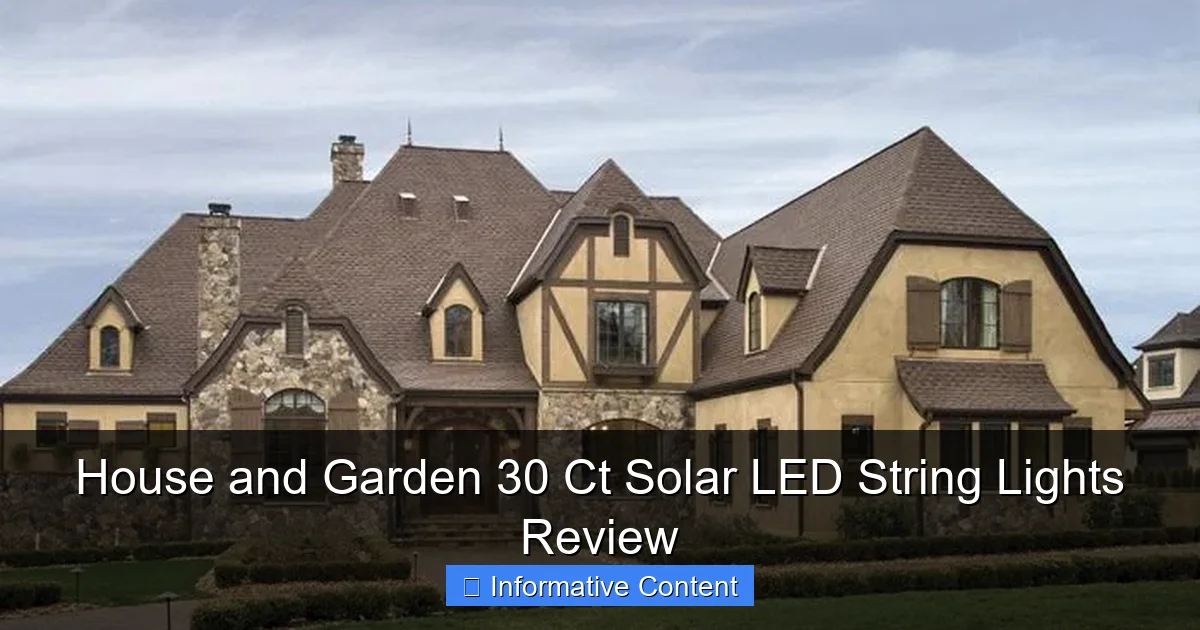 House and Garden 30 Ct Solar LED String Lights Review