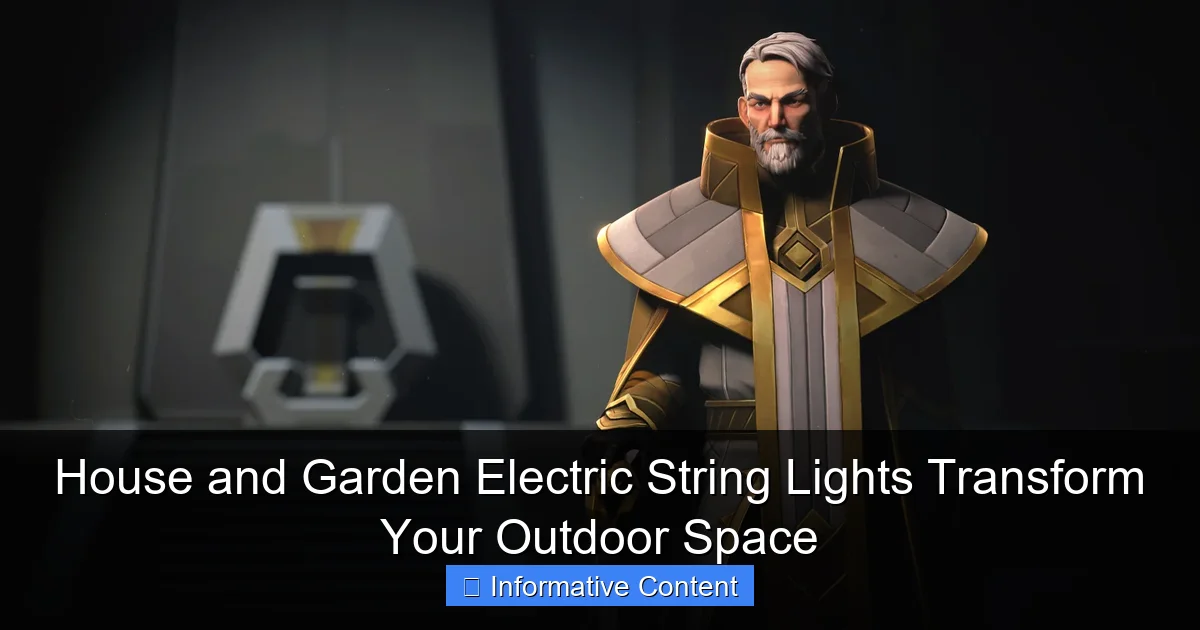 House and Garden Electric String Lights Transform Your Outdoor Space