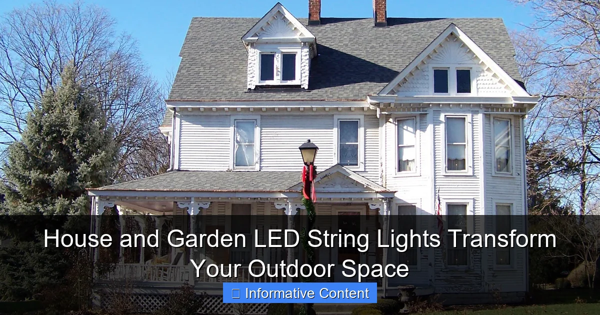 House and Garden LED String Lights Transform Your Outdoor Space