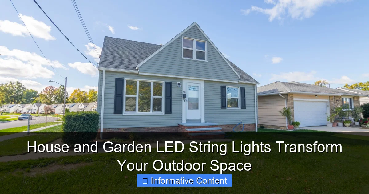 House and Garden LED String Lights Transform Your Outdoor Space
