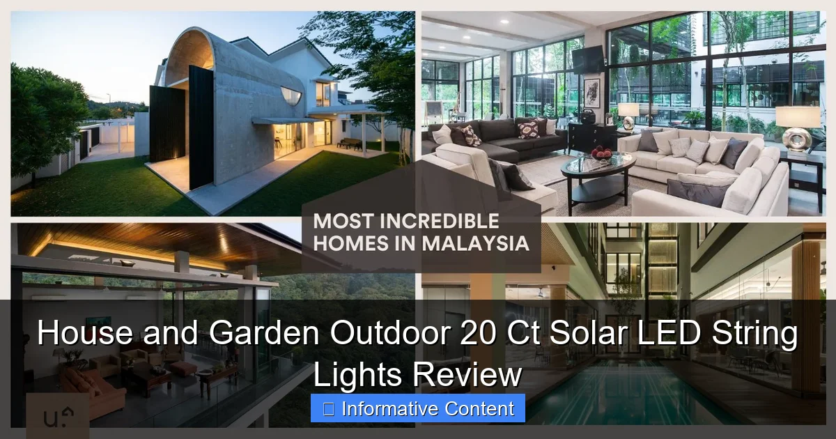 House and Garden Outdoor 20 Ct Solar LED String Lights Review