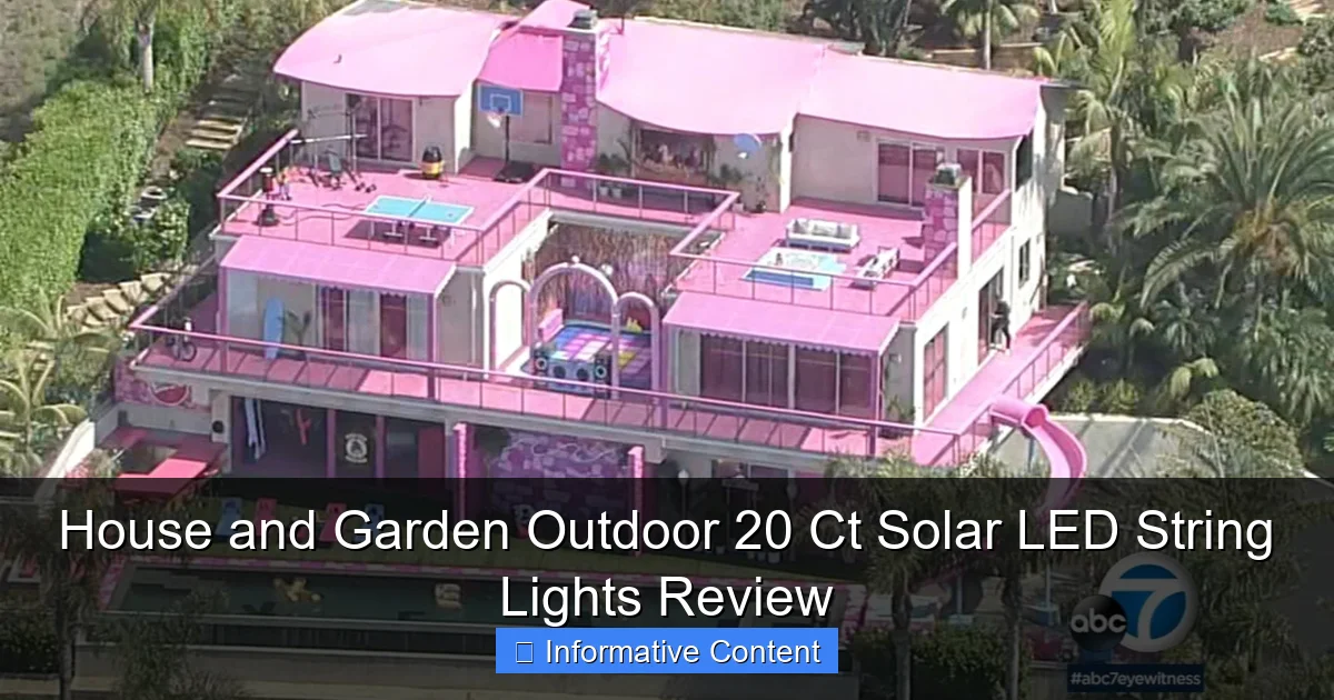 House and Garden Outdoor 20 Ct Solar LED String Lights Review