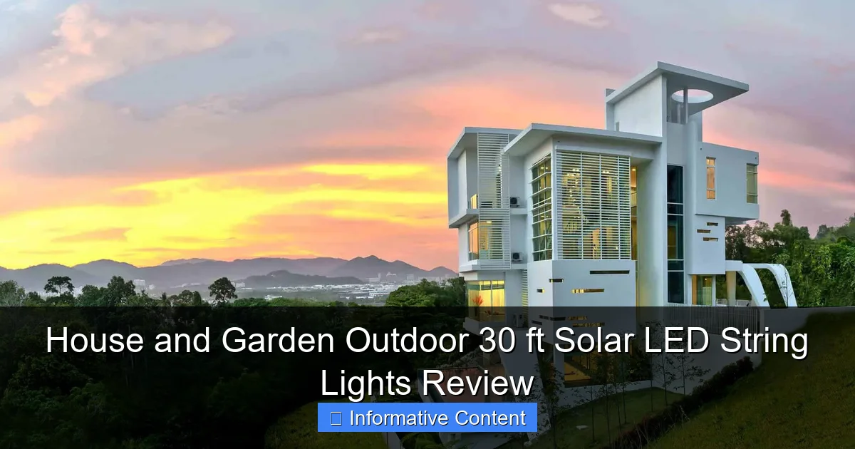 House and Garden Outdoor 30 ft Solar LED String Lights Review