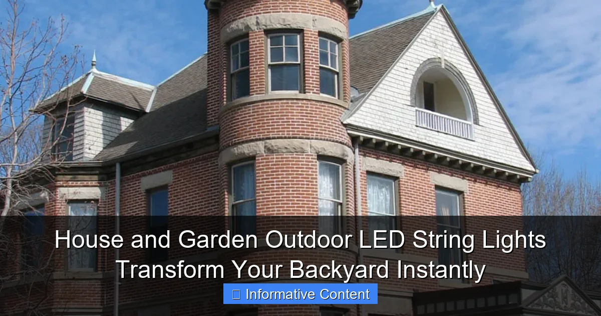 House and Garden Outdoor LED String Lights Transform Your Backyard Instantly