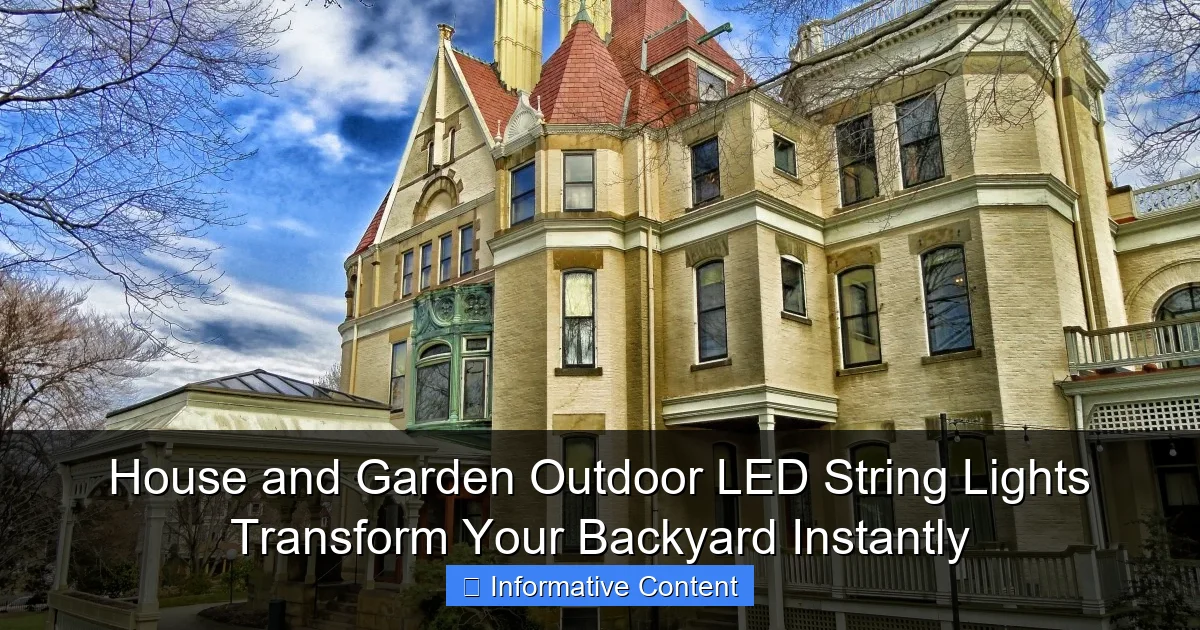 House and Garden Outdoor LED String Lights Transform Your Backyard Instantly