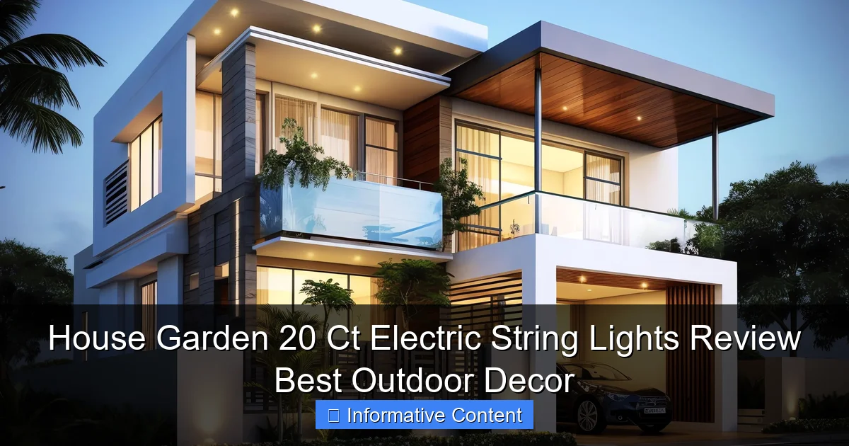 House Garden 20 Ct Electric String Lights Review Best Outdoor Decor