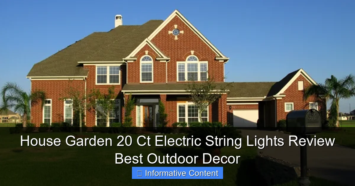 House Garden 20 Ct Electric String Lights Review Best Outdoor Decor