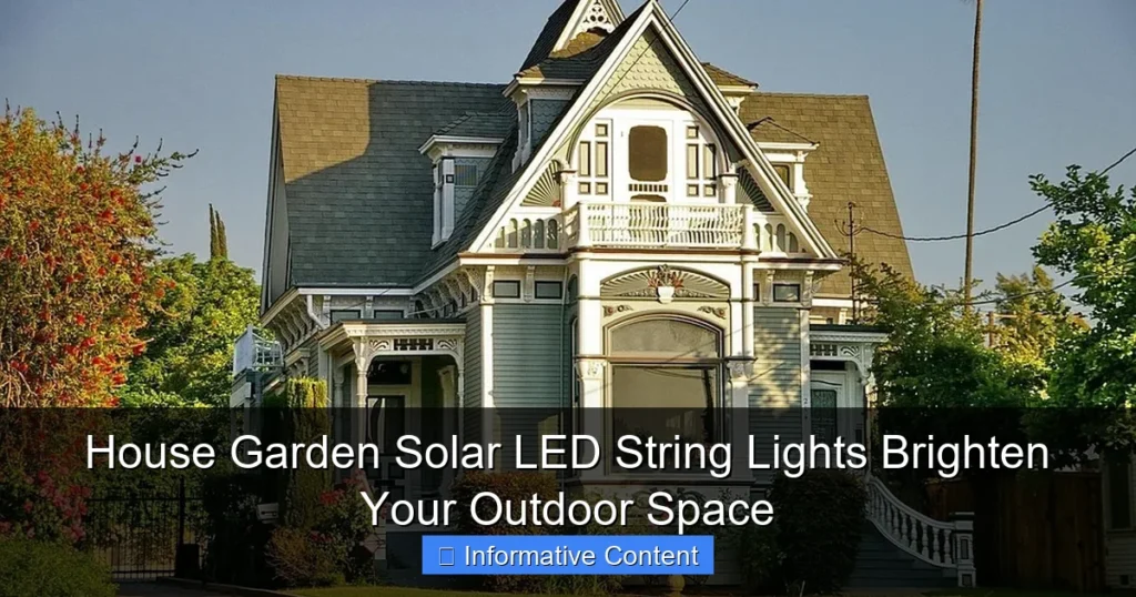 House Garden Solar LED String Lights Brighten Your Outdoor Space