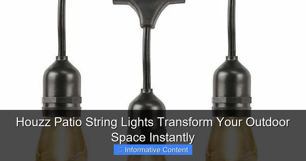 Houzz Patio String Lights Transform Your Outdoor Space Instantly