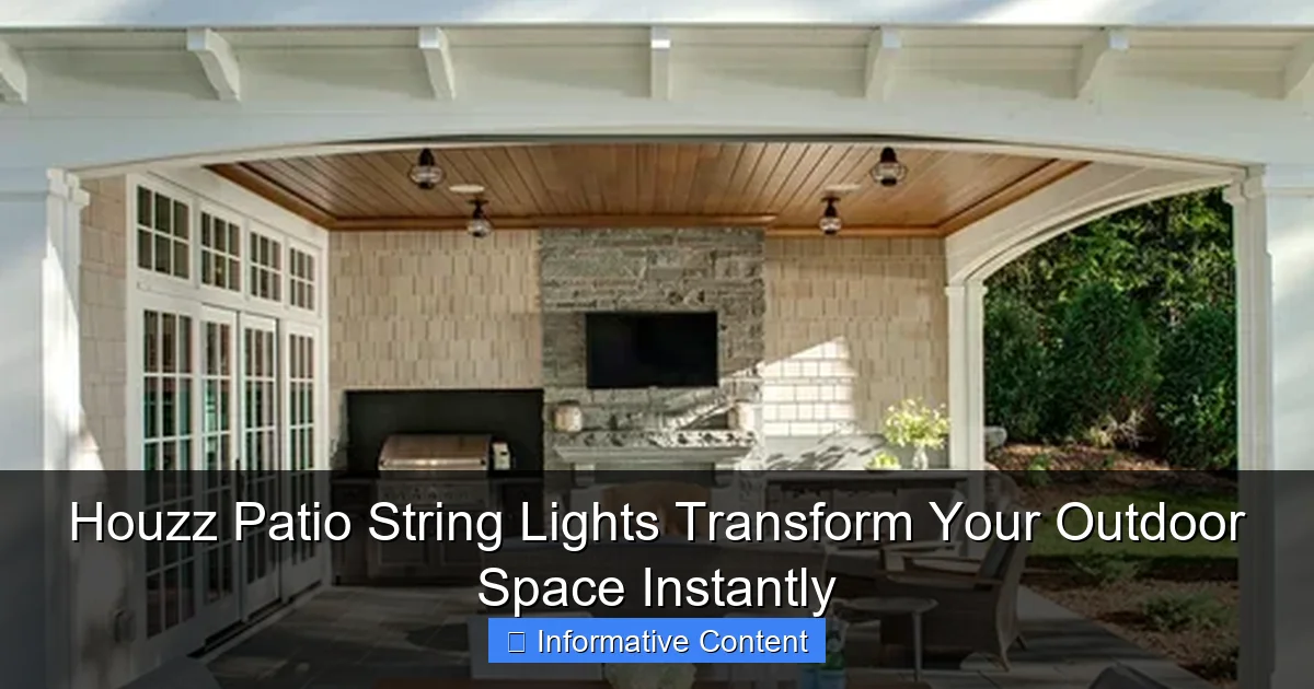 Houzz Patio String Lights Transform Your Outdoor Space Instantly