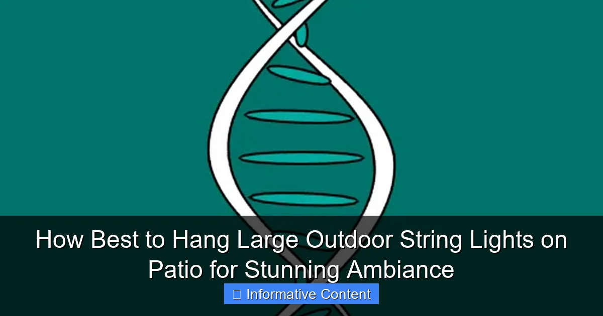 How Best to Hang Large Outdoor String Lights on Patio for Stunning Ambiance
