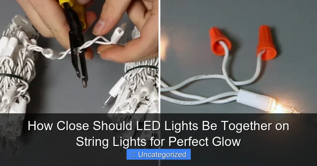 How Close Should LED Lights Be Together on String Lights for Perfect Glow