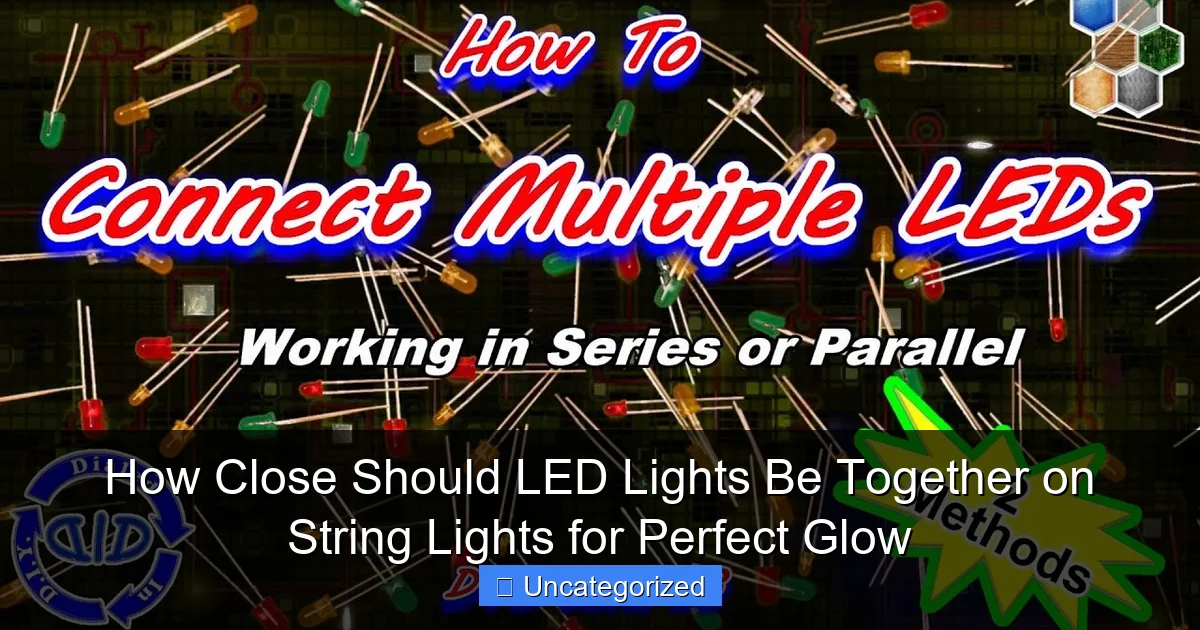 How Close Should LED Lights Be Together on String Lights for Perfect Glow