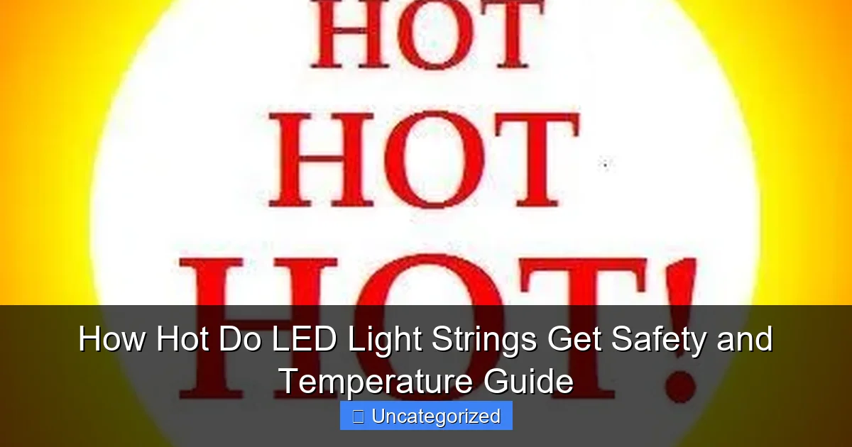 How Hot Do LED Light Strings Get Safety and Temperature Guide