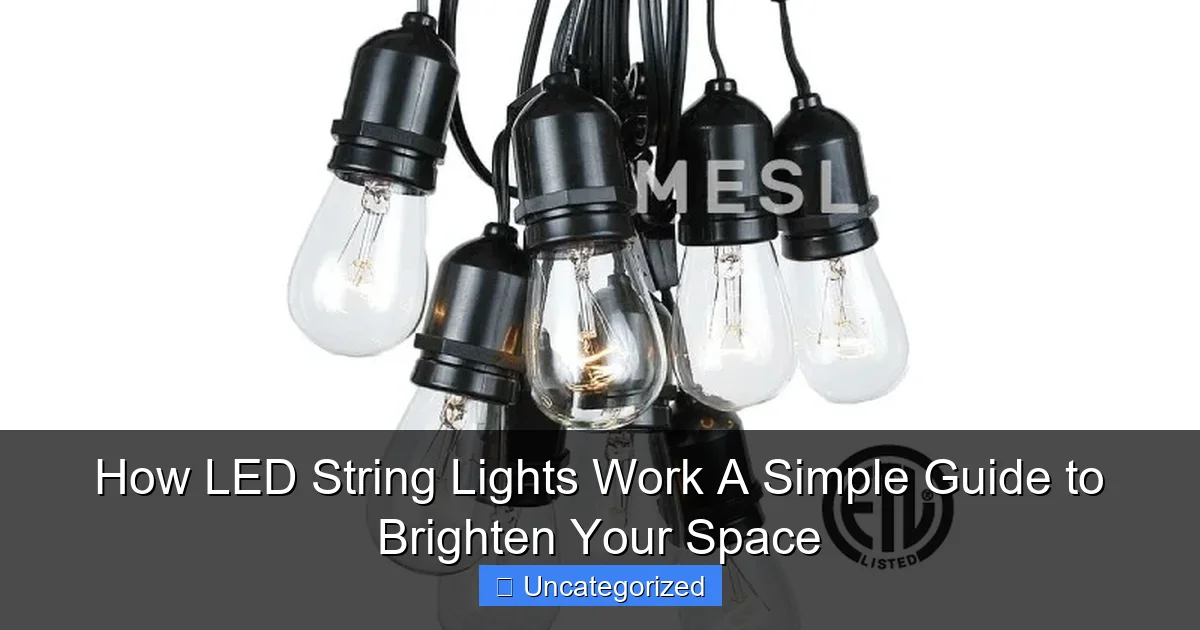 How LED String Lights Work A Simple Guide to Brighten Your Space