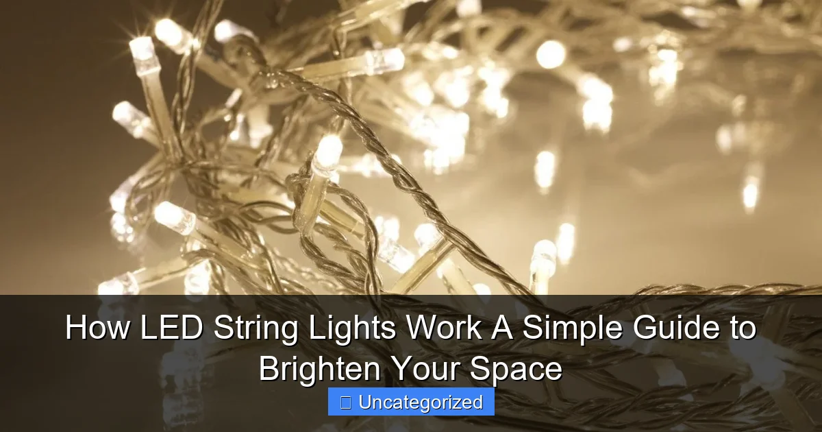 How LED String Lights Work A Simple Guide to Brighten Your Space