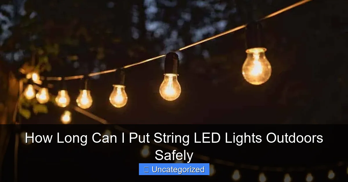 How Long Can I Put String LED Lights Outdoors Safely